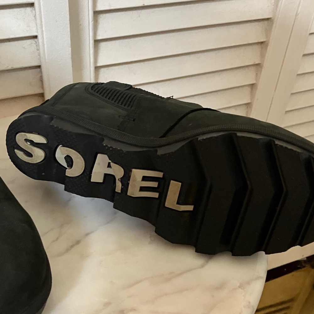 Sorel Black LeatherAnkle Boots - Picture 5 of 9